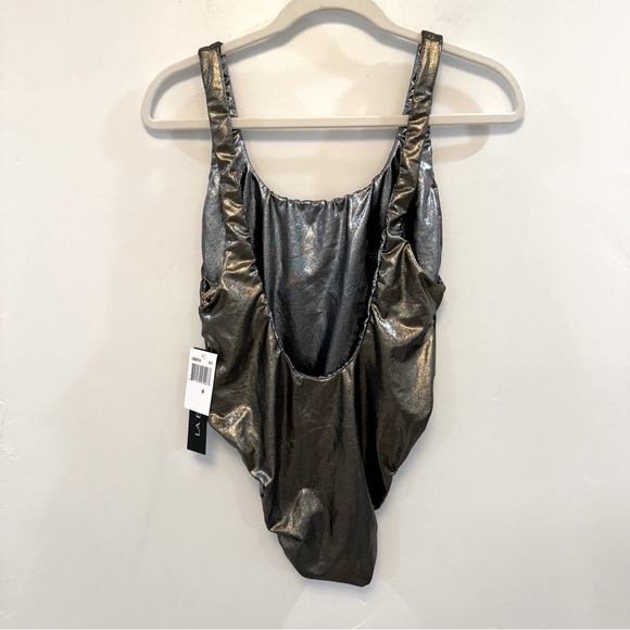 LA BLANCA NWT Metallic One-Piece reversible Swimsuit - Picture 2 of 5